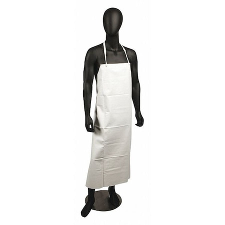 San Jamar Dishwashing Apron, Vinyl, White, 20mm 614DVA-WH20