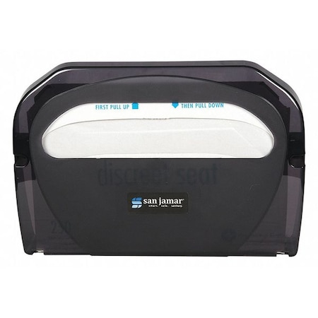 San Jamar Toilet Seat Cover Dispenser, Black TS510TBK