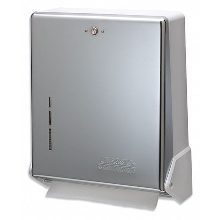 San Jamar Towel Disp, True Fold, C-Fold/Multifld, Chr T1905XC