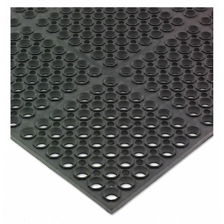 San Jamar Mat, M Duty, Bagged Mat, 36"x60"x3/4", Blk KM2100B