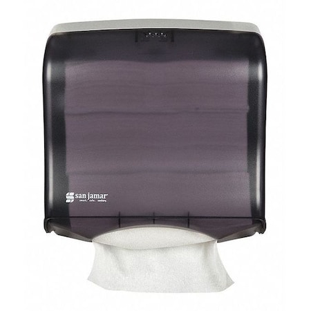 San Jamar Towel Dispenser, Fusion Multifold/C-Fold, Black T1755TBK