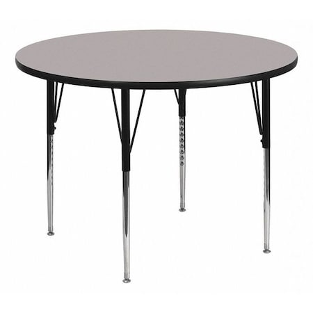 Flash Furniture Round Activity Table, Laminate, Grey XU-A42-RND-GY-H-A-GG