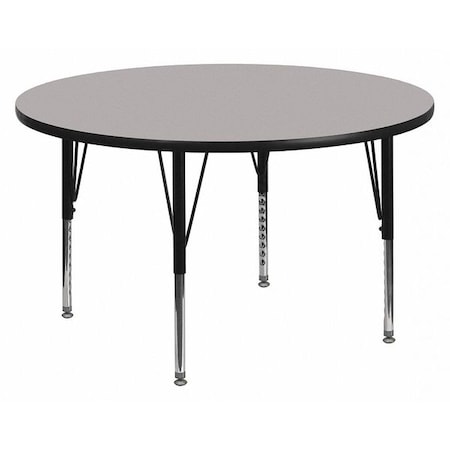 Flash Furniture Round Activity Table, Laminate, Grey XU-A60-RND-GY-T-P-GG