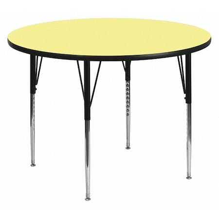 Flash Furniture Round Activity Table, Laminate, Yellow XU-A60-RND-YEL-T-A-GG