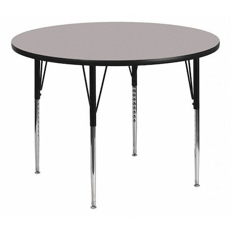 Flash Furniture Round Activity Table, Laminate, Grey XU-A48-RND-GY-H-A-GG