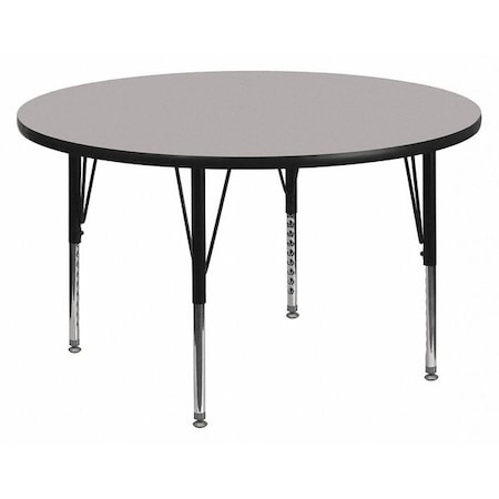 Flash Furniture Round Activity Table, Laminate, Grey XU-A48-RND-GY-T-P-GG