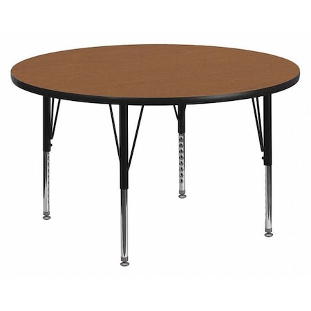 Flash Furniture Round Activity Table, Laminate, Wood Grain XU-A42-RND-OAK-T-P-GG