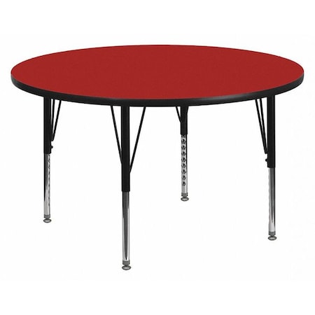 Flash Furniture Round Activity Table, Laminate, Red XU-A48-RND-RED-T-P-GG