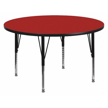 Flash Furniture Round Activity Table, Laminate, Red XU-A60-RND-RED-T-P-GG