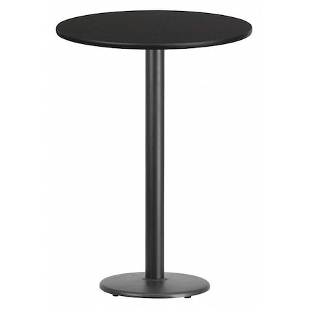Flash Furniture Round Laminate Table Top, Laminate Top, Wood Grain XU-RD-30-BLKTB-TR18B-GG