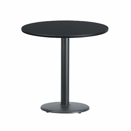 Flash Furniture Round Laminate Table Top, Laminate Top, Wood Grain XU-RD-30-BLKTB-TR18-GG