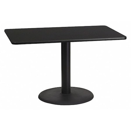 Flash Furniture Rectangle Laminate Table Top, Laminate Top, Wood Grain XU-BLKTB-3048-TR24-GG