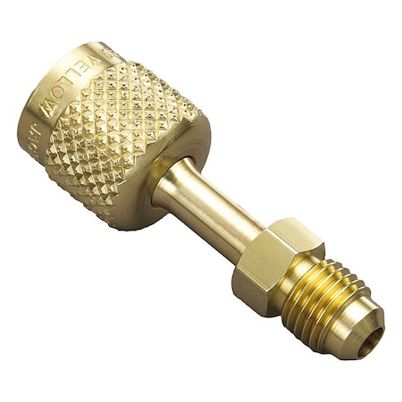 Yellow Jacket Adapter, 180 Deg, 4 in L, Bronze 19121