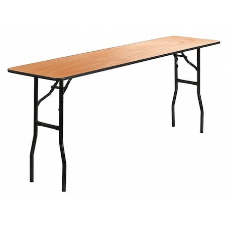 Flash Furniture Rectangle Training Table, Wood Top, Wood Grain YT-WTFT18X72-TBL-GG