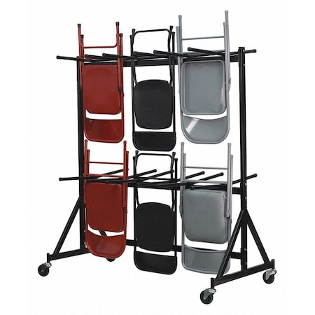 FLASH FURNITURE Hanging Folding Chair Dolly, Black NG-FC-DOLLY-GG