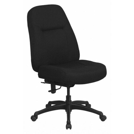 Flash Furniture Contemporary, 19-1/4" to 21-3/4" Height, Black WL-726MG-BK-GG