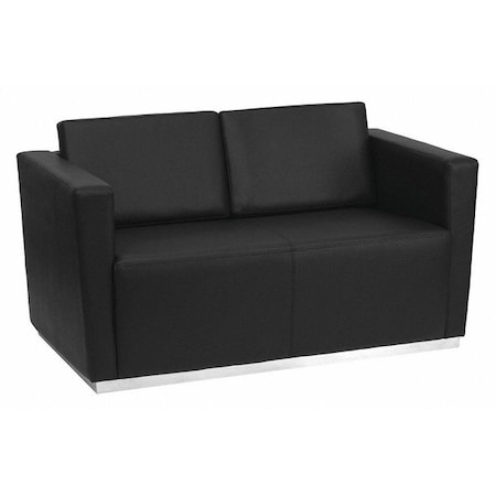Flash Furniture Loveseat, 32" x 31", Upholstery Color: Black ZB-TRINITY-8094-LS-BK-GG