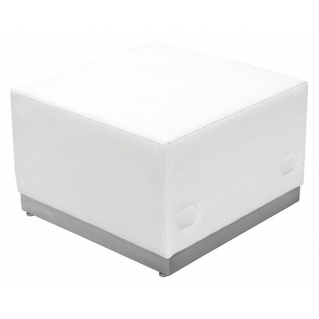 Flash Furniture Alon Ottoman, 25-1/4" L 16" H ZB-803-OTTOMAN-WH-GG