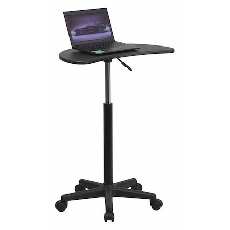 Flash Furniture Computer Desk Laptop Desk, Black, 13" D X 27-1/2" to 37-1/2" H, 25" W X Laminate, Black NAN-JN-2792-GG
