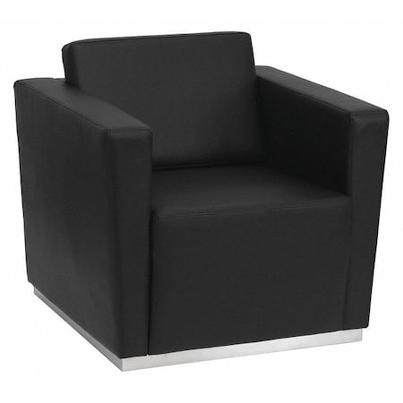 Flash Furniture Hercules Trinity Chair, Black Back, 33 in W 32" L 31" H, Track, Leather Seat ZB-TRINITY-8094-CHAIR-BK-GG