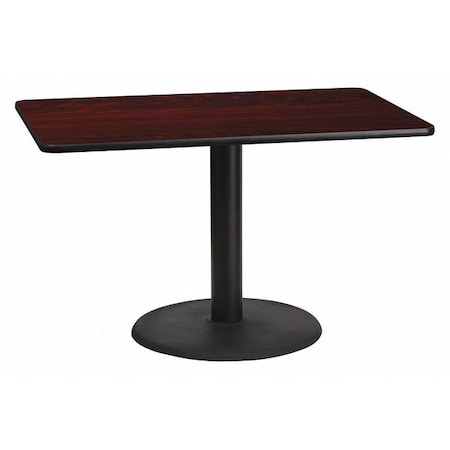 Flash Furniture Rectangle Laminate Table, Laminate Top, Wood Grain XU-MAHTB-3048-TR24-GG