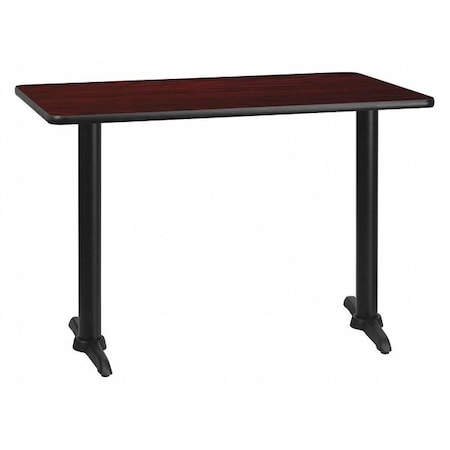 Flash Furniture Rectangle Laminate Table, Laminate Top, Wood Grain XU-MAHTB-3042-T0522-GG