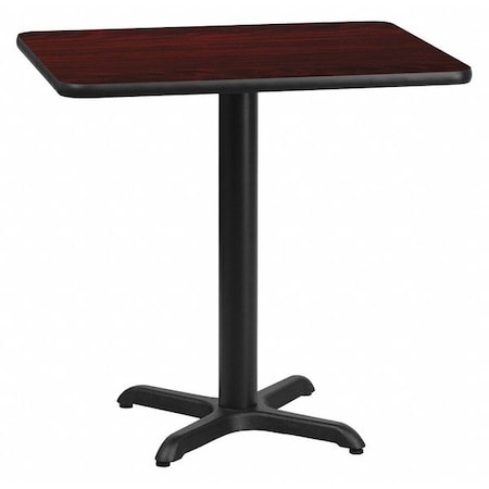Flash Furniture Rectangle Laminate Table, Laminate Top, Wood Grain XU-MAHTB-2430-T2222-GG