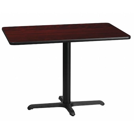 Flash Furniture Rectangle Laminate Table, Laminate Top, Wood Grain XU-MAHTB-3042-T2230-GG