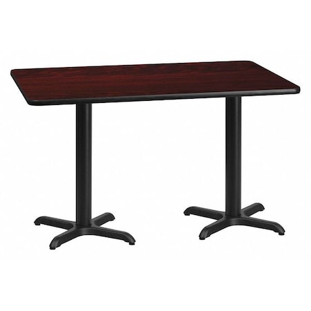 Flash Furniture Rectangle Laminate Table, Laminate Top, Wood Grain XU-MAHTB-3060-T2222-GG