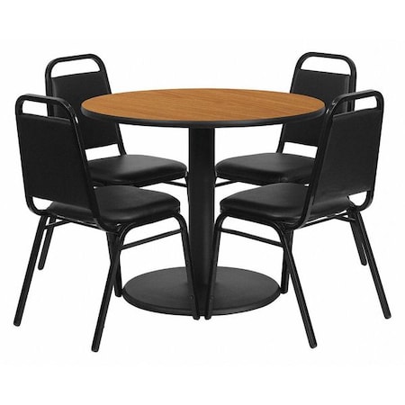Flash Furniture Natural Lam, Banquet Chair, Rnd, 36" RSRB1003-GG
