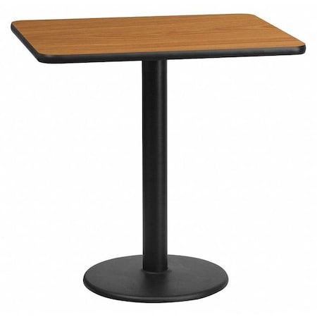 Flash Furniture Rectangle Natural Laminate Table, Laminate Top, Wood Grain XU-NATTB-2430-TR18-GG