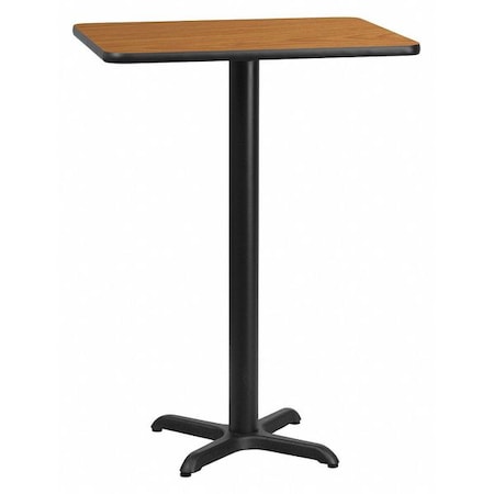 Flash Furniture Rectangle Natural Laminate Table, Laminate Top, Wood Grain XU-NATTB-2430-T2222B-GG