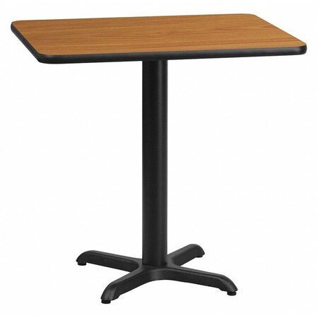 Flash Furniture Rectangle Natural Laminate Table, 24" W, 30" L, 31.125" H, Laminate Top, Wood Grain XU-NATTB-2430-T2222-GG