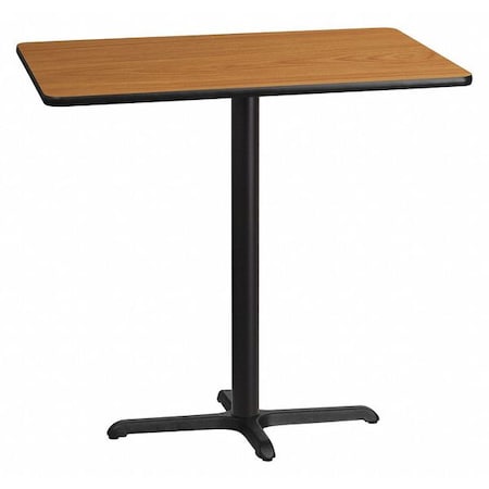 Flash Furniture Rectangle Natural Laminate Table, Laminate Top, Wood Grain XU-NATTB-3042-T2230B-GG