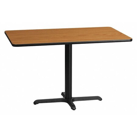 Flash Furniture Rectangle Natural Laminate Table, Laminate Top, Wood Grain XU-NATTB-3048-T2230-GG
