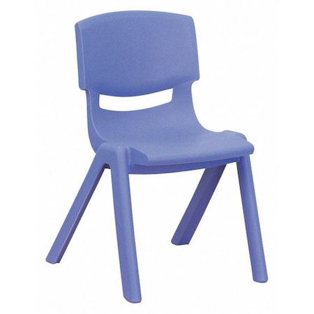 Flash Furniture Stack Chair, Plastic, Blue, 12" YU-YCX-001-BLUE-GG