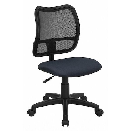 Flash Furniture Mesh Contemporary Chair, 17-1/2" to 21-1/2", Navy Blue WL-A277-NVY-GG