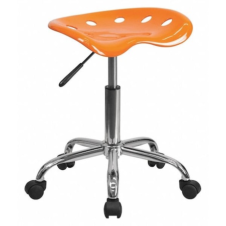 Flash Furniture Tractor Seat and Chrome Stool, Orange LF-214A-ORANGEYELLOW-GG