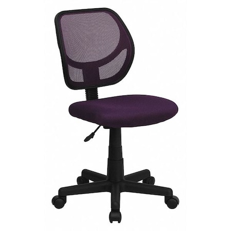 Flash Furniture Mesh Task Chair, 15-1/2" to 19-1/2", Purple WA-3074-PUR-GG