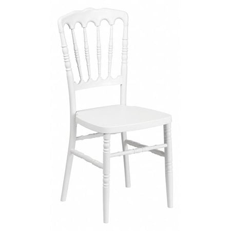 Flash Furniture Hercules Napoleon Chair, White Back, 15-1/2 in W 18" L 36-1/4" H LE-L-MON-WH-GG