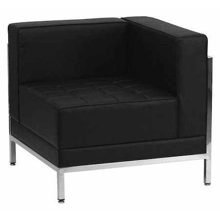 Flash Furniture Hercules Imagination Chair, Black Back, 28-1/2 in W 28-1/2" L 27-1/2" H, Leather Seat ZB-IMAG-RIGHT-CORNER-GG