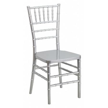 Flash Furniture Hercules Premium Chiavari Chair, 15-3/4 in W 18-1/2" L 36-1/2" H LE-SILVER-GG