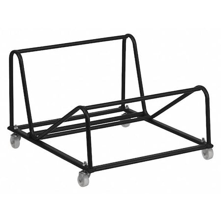 FLASH FURNITURE Stack Chair Dolly, Black, 19-5/8" H RUT-188-DOLLY-GG