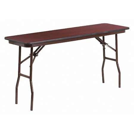 Flash Furniture Rectangle Training Table, Laminate Top, Wood Grain YT-1860-MEL-WAL-GG