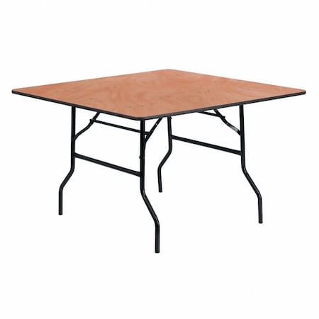 Flash Furniture Square Folding Table, Wood Top, Wood Grain YT-WFFT48-SQ-GG