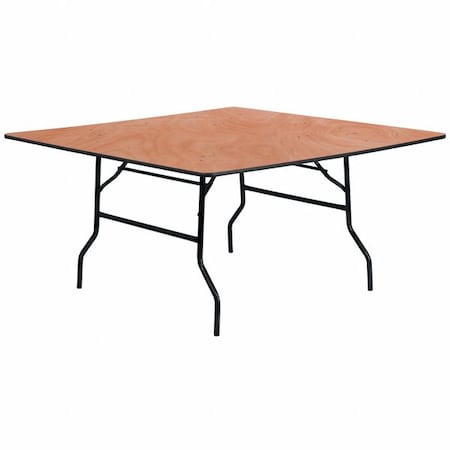 Flash Furniture Square Folding Table, Wood Top, Wood Grain YT-WFFT60-SQ-GG