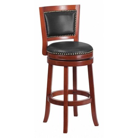 Flash Furniture Wood Stool, Dark Cherry, 30" TA-355530-DC-GG