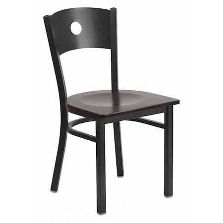 Flash Furniture Hercules Restaurant Chair, 17-1/4 in W 20-1/4" L 33-1/2" H XU-DG-60119-CIR-WALW-GG