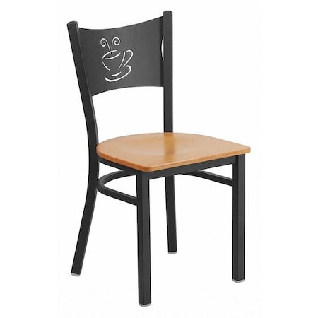 Flash Furniture Hercules Restaurant Chair, 17-1/4 in W 20" L 33-1/4" H XU-DG-60099-COF-NATW-GG