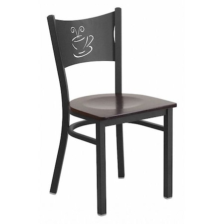 Flash Furniture Hercules Restaurant Chair, 17-1/4 in W 20" L 33-1/4" H XU-DG-60099-COF-WALW-GG